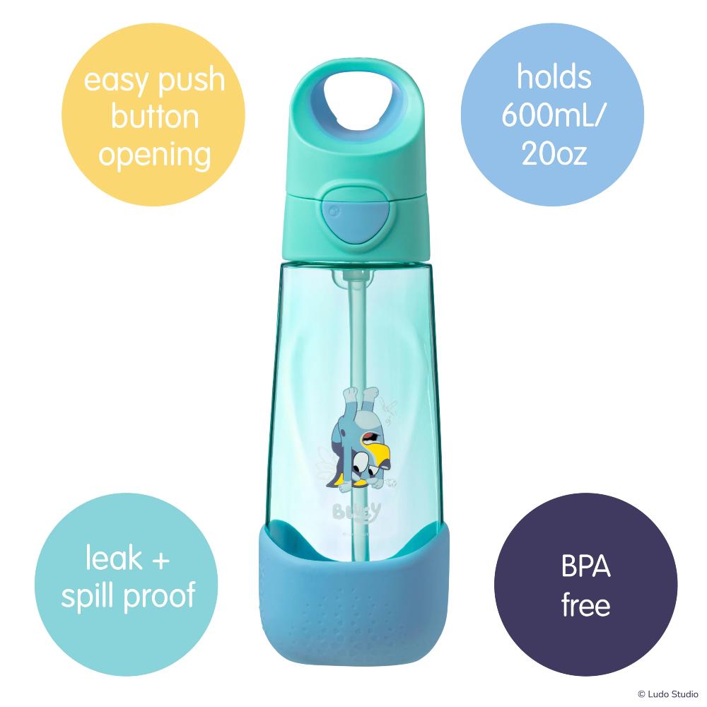 b.box Clear Tritan Drink Bottle 600ml - Licenced