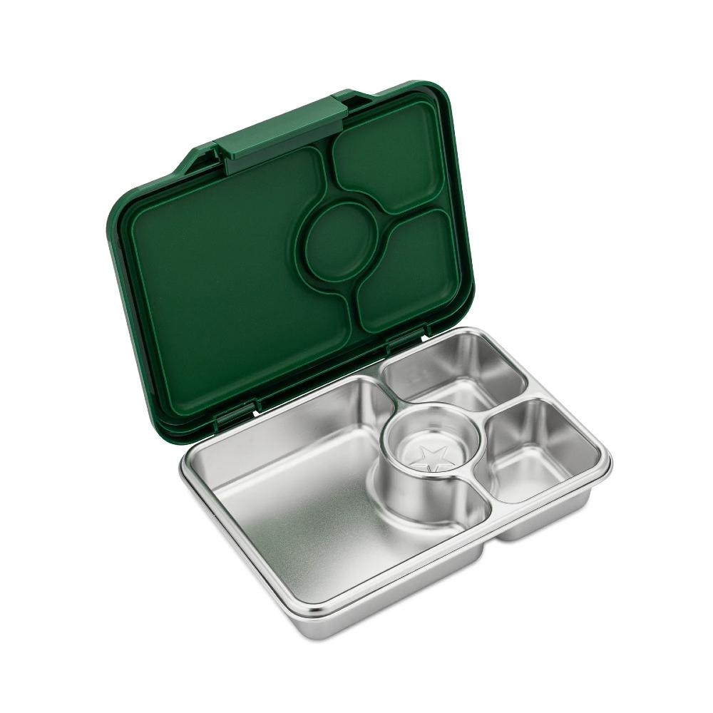 Yumbox Prêtステンレススチール 弁当箱 緑pomme green Yumbox Pret Stainless Steel 4 Compartment Bento Lunchbox | Lunch