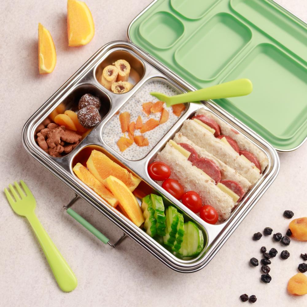 Nestling 'Colours' Stainless Steel Bento Box