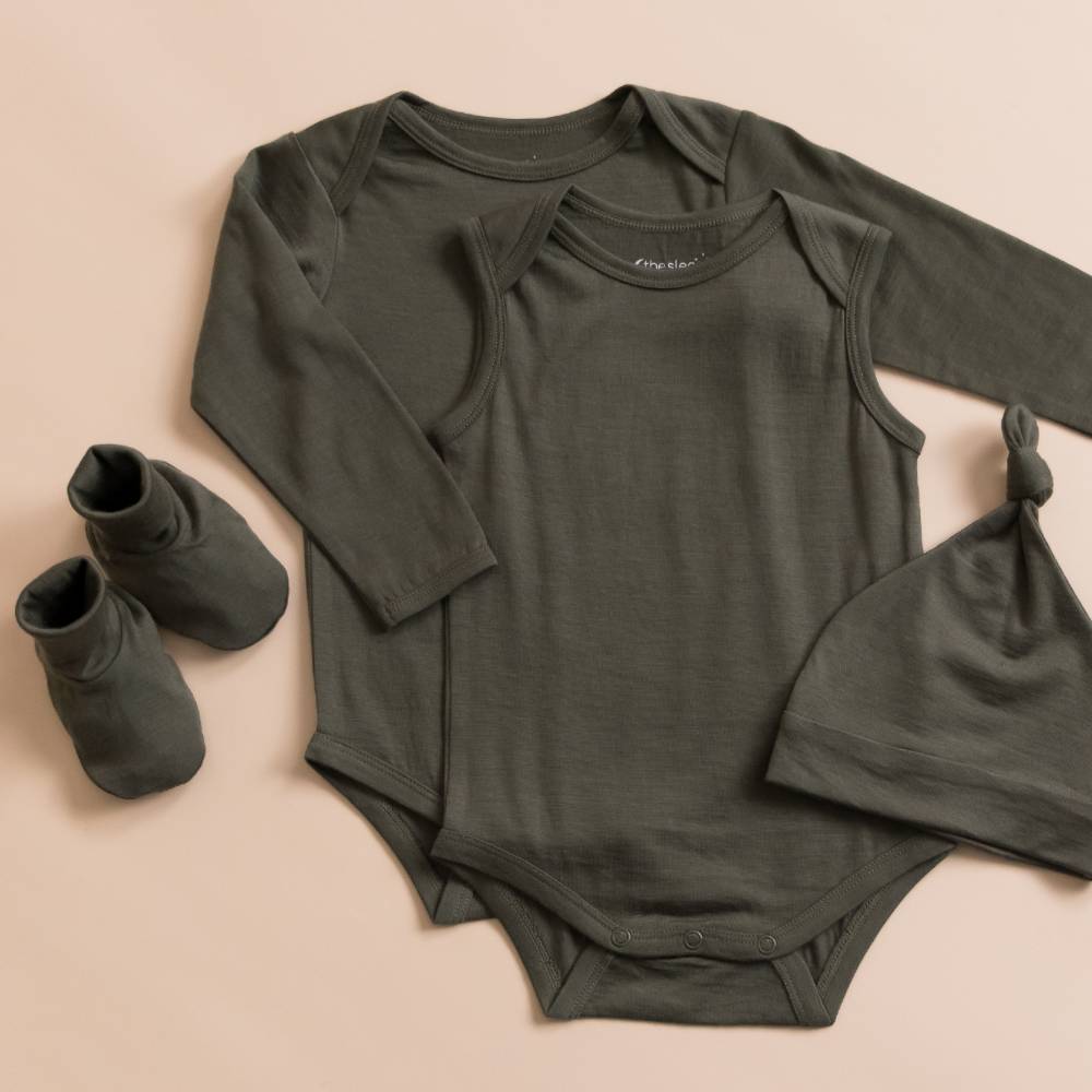 The Sleep Store All Seasons Merino/Tencel Long Sleeve Bodysuit - Premature Size