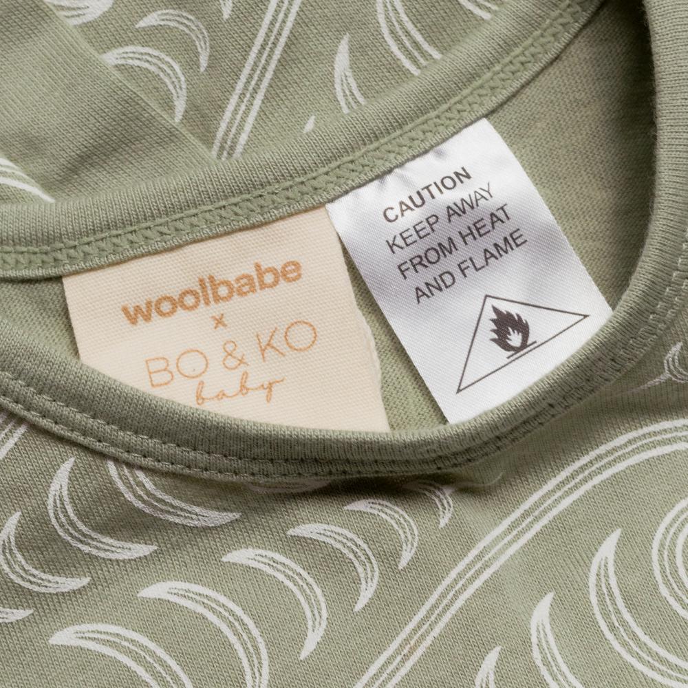 Woolbabe X BO & KO Collab Pyjama Suit