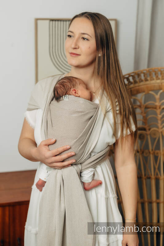 Lenny Lamb Herringbone Weave Woven Wrap - Premature Baby Size