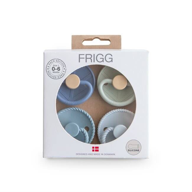 FRIGG Round Silicone Pacifiers 4pk