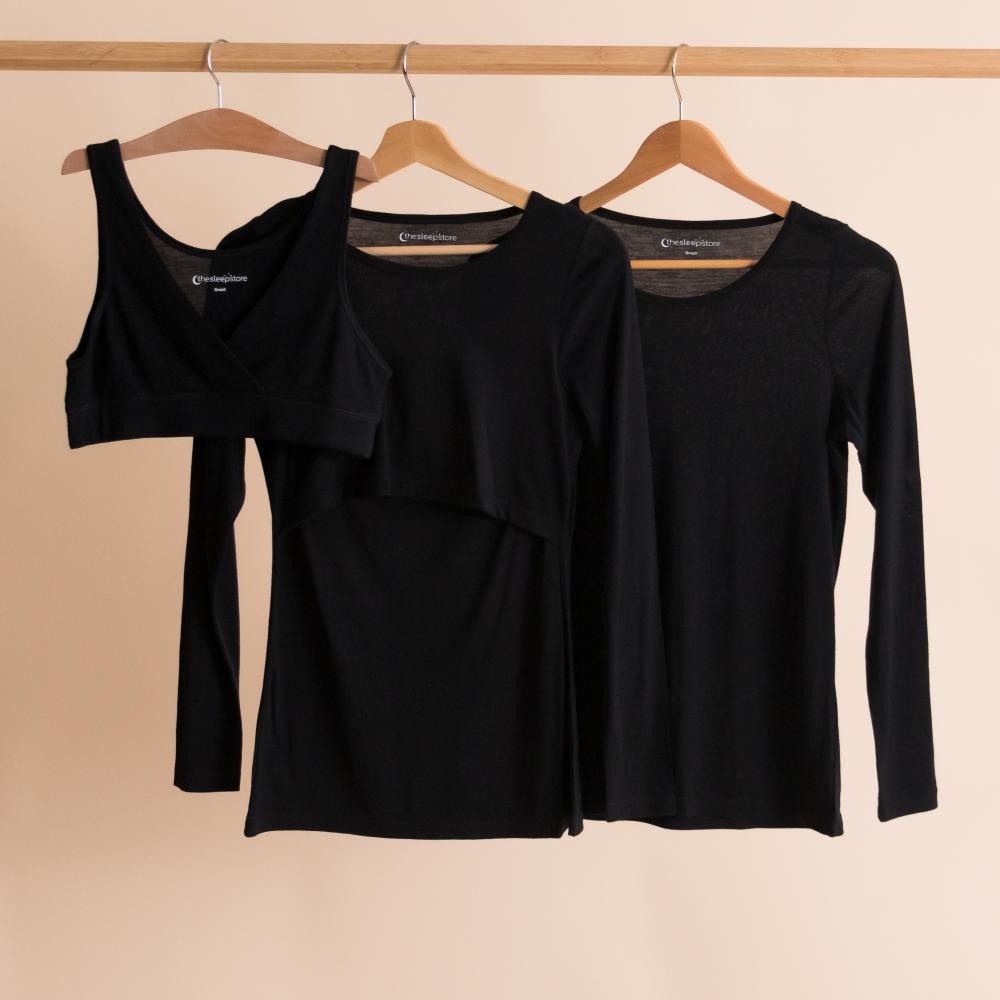 The Sleep Store All Seasons Merino/Tencel LS Breastfeeding Top