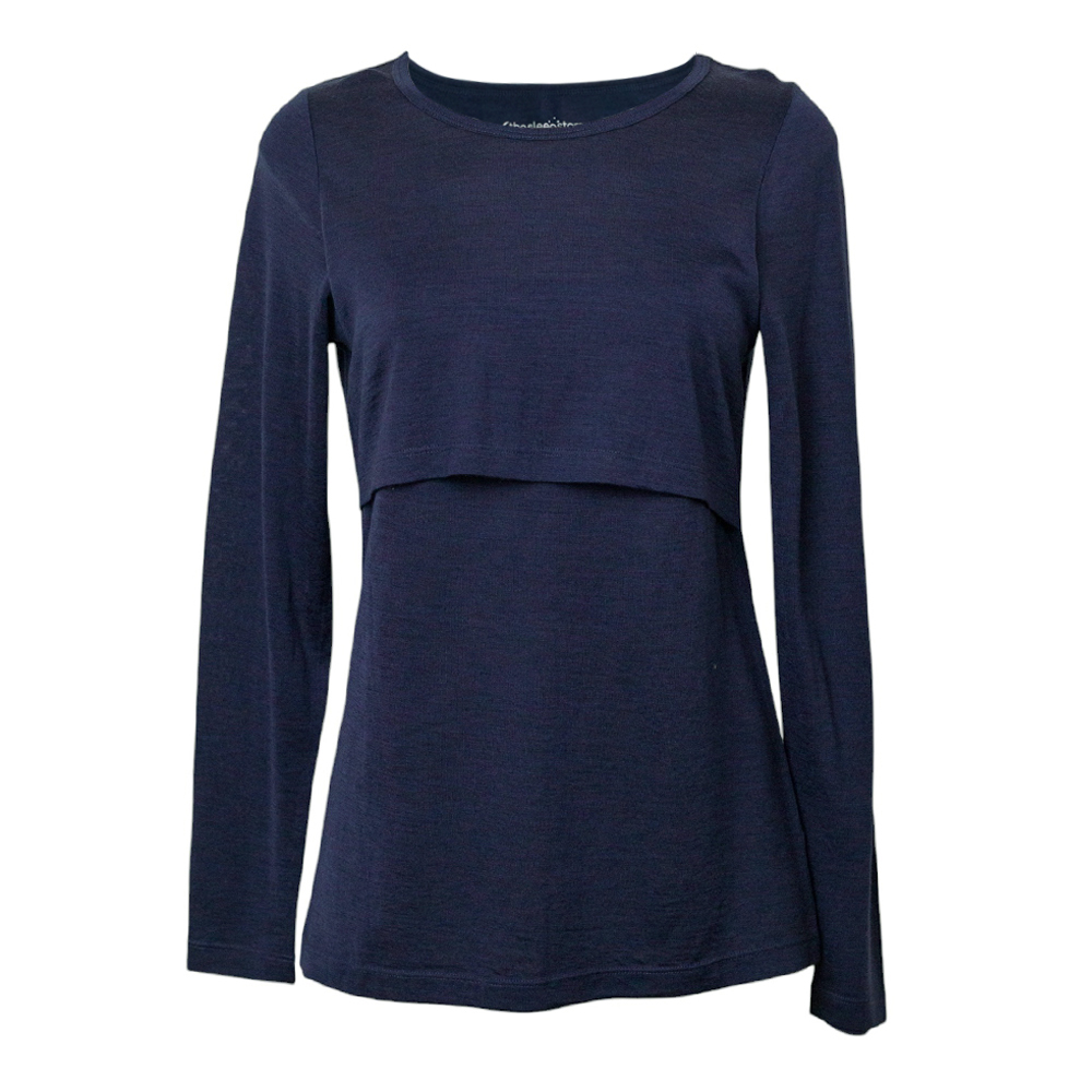 The Sleep Store All Seasons Merino/Tencel LS Breastfeeding Top