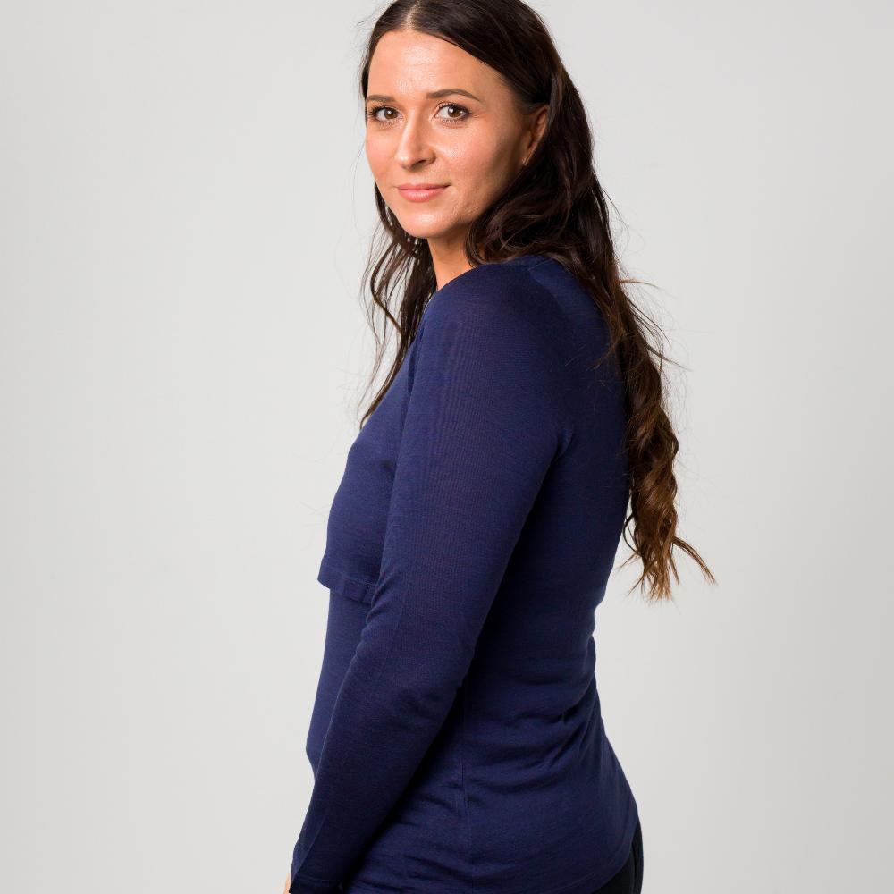 The Sleep Store All Seasons Merino/Tencel LS Breastfeeding Top