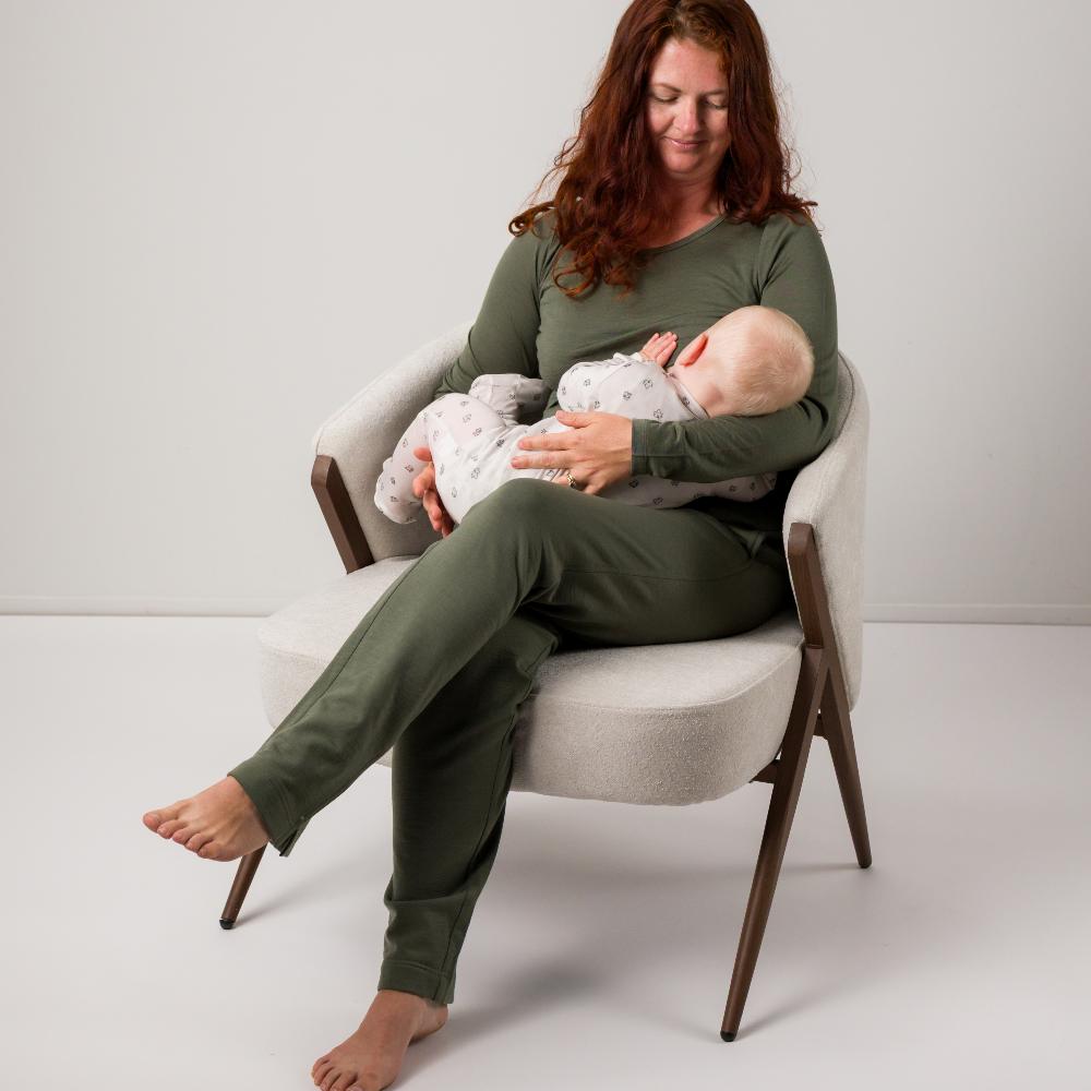 The Sleep Store All Seasons Merino/Tencel LS Breastfeeding Top