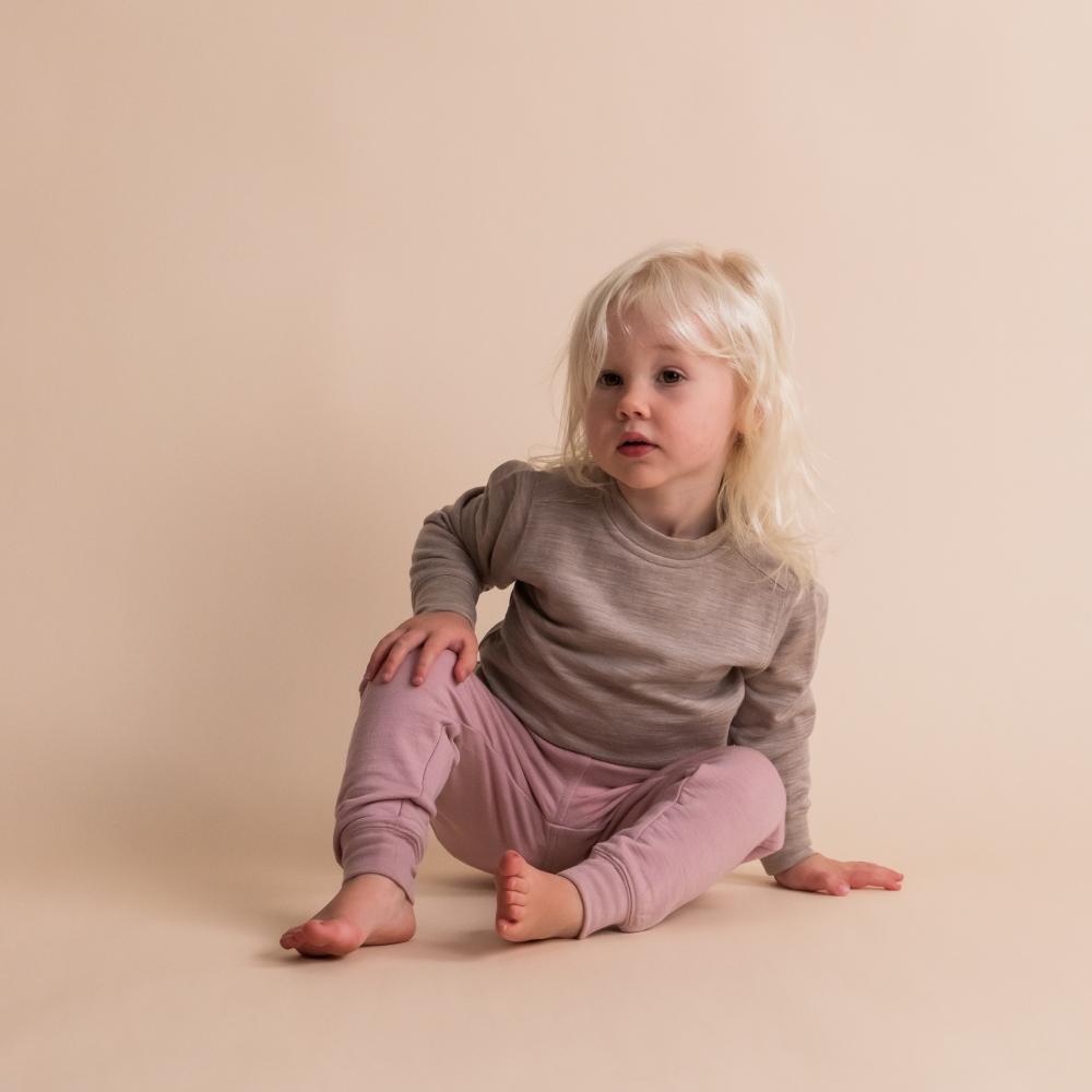 The Sleep Store Merino Tencel Fleece Crew Jumper - 2-10 years