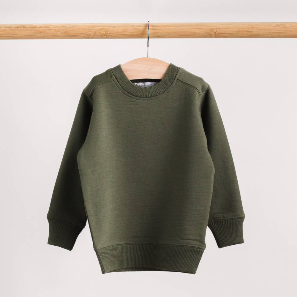 The Sleep Store Merino Tencel Fleece Crew Jumper - 2-10 years