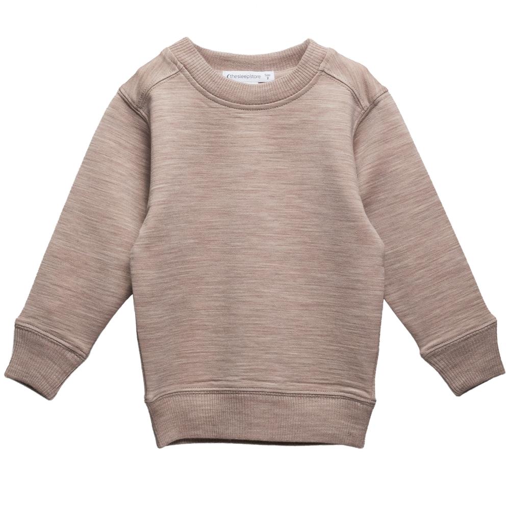 The Sleep Store Merino Tencel Fleece Crew Jumper - 2-10 years