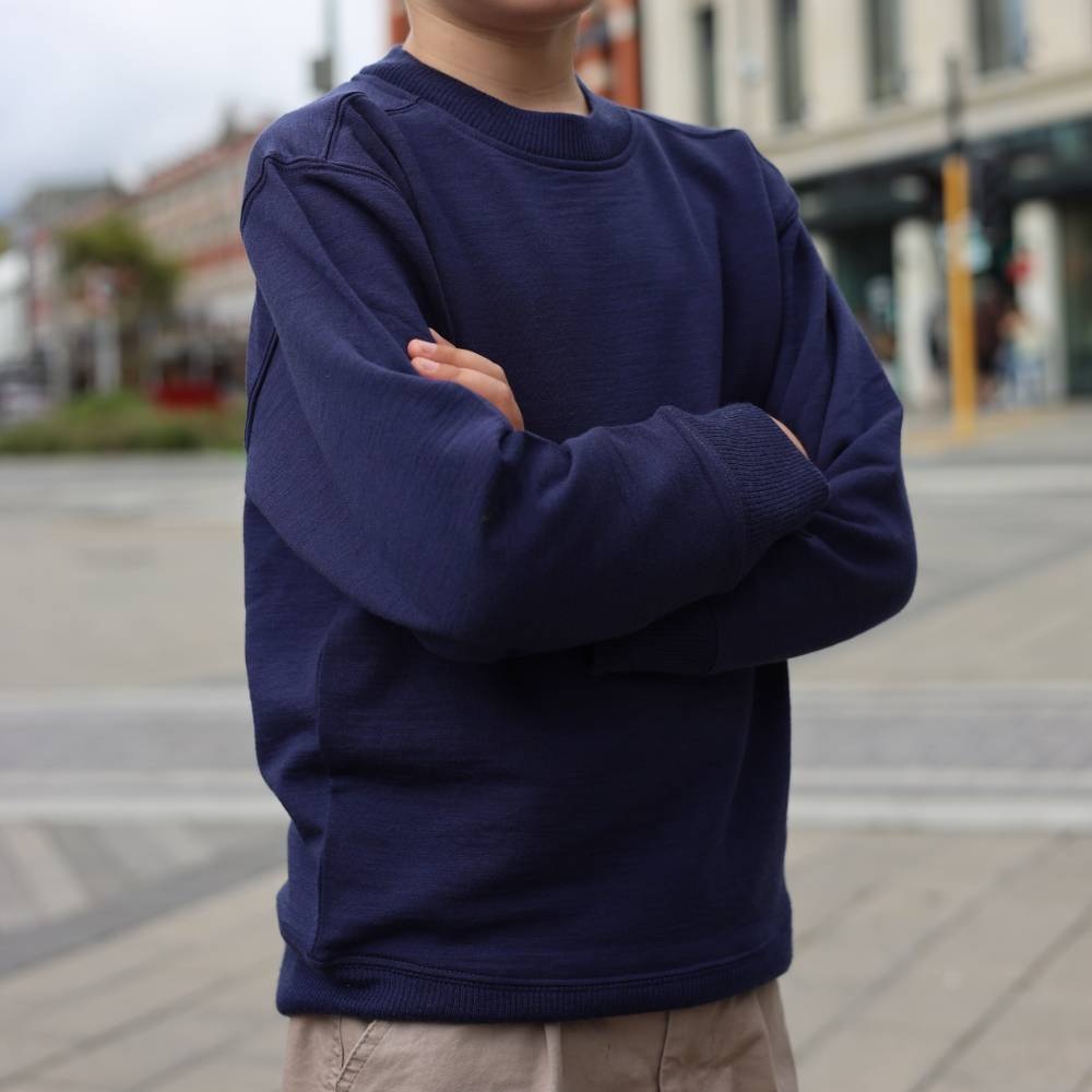 The Sleep Store Merino Tencel Fleece Crew Jumper - 2-10 years