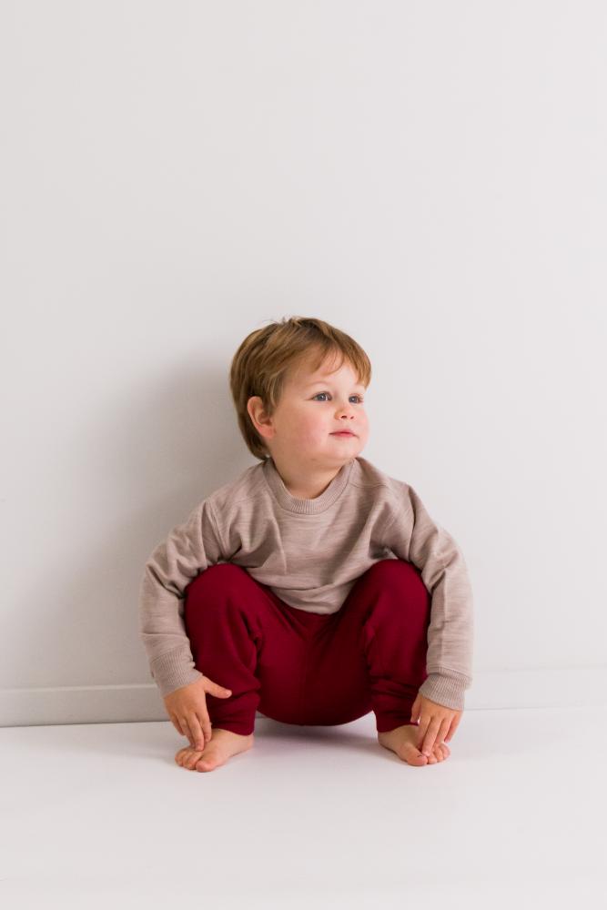 The Sleep Store Merino Tencel Fleece Crew Jumper - 2-10 years