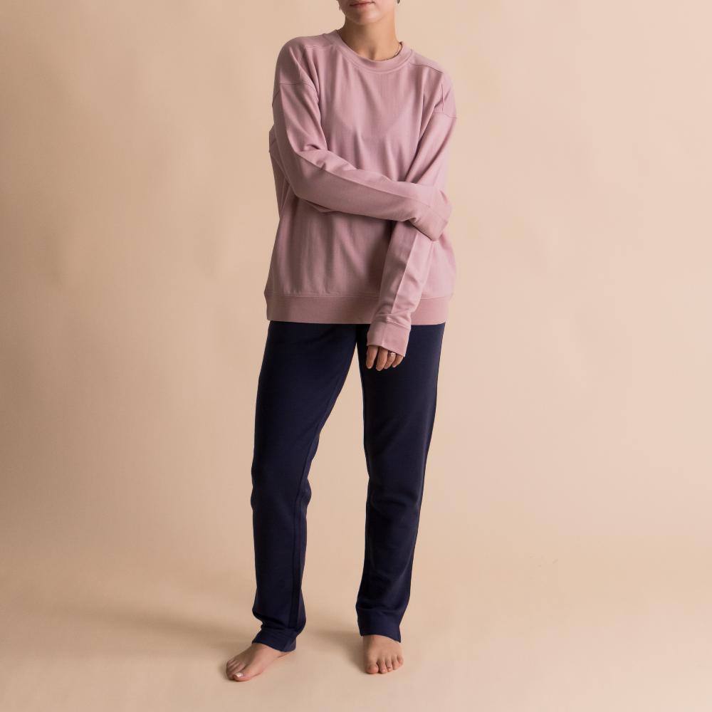 The Sleep Store Merino Tencel Fleece - Women's Crew Jumper