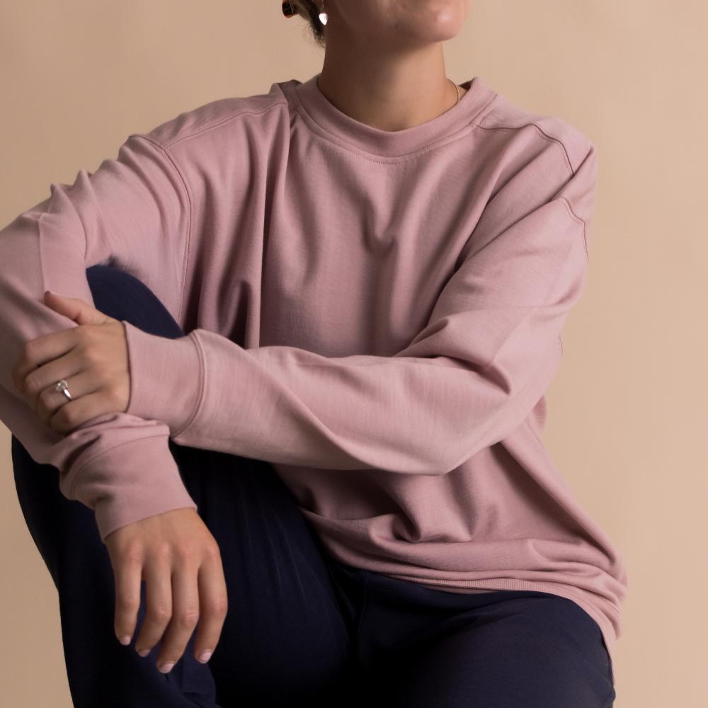 The Sleep Store Merino Tencel Fleece - Women's Crew Jumper