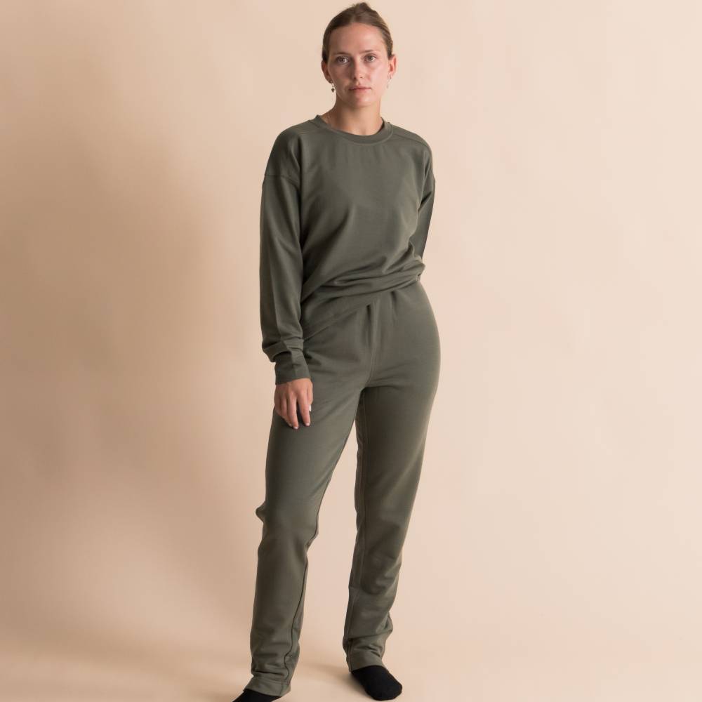 The Sleep Store Merino Tencel Fleece - Women's Crew Jumper