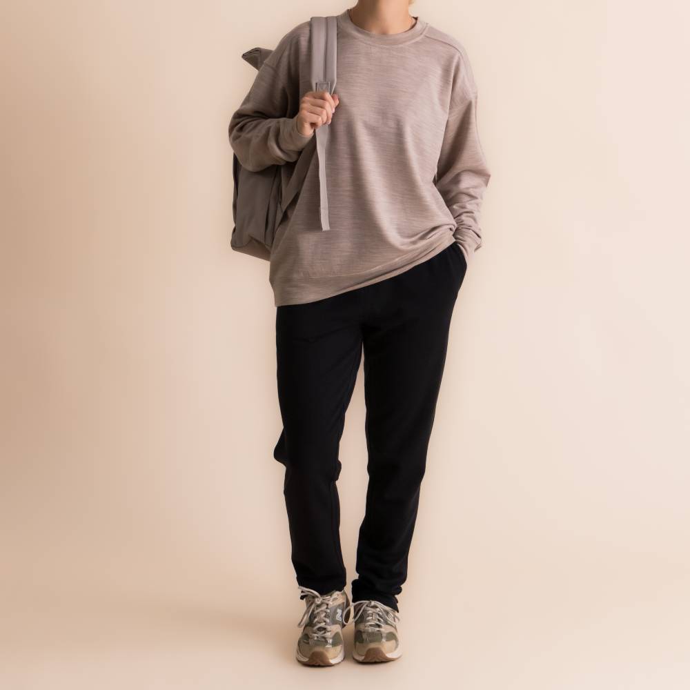 The Sleep Store Merino Tencel Fleece - Women's Crew Jumper