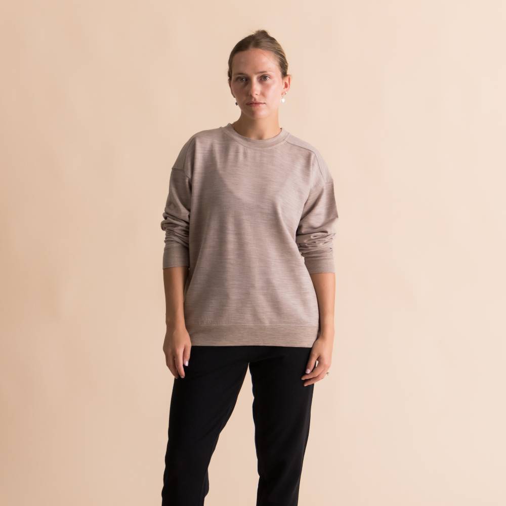 The Sleep Store Merino Tencel Fleece - Women's Crew Jumper