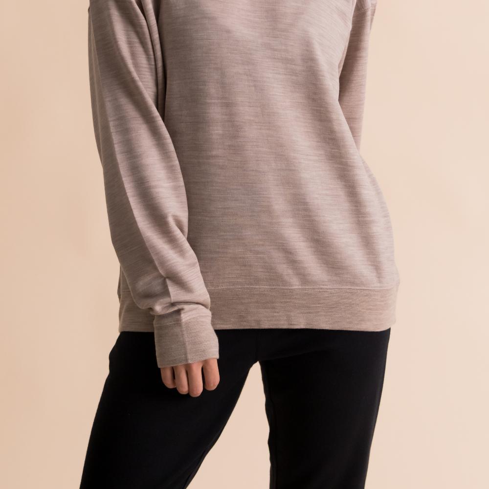 The Sleep Store Merino Tencel Fleece - Women's Crew Jumper