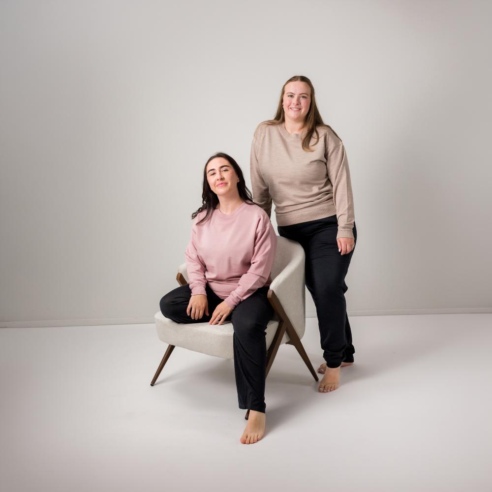 The Sleep Store Merino Tencel Fleece - Women's Crew Jumper