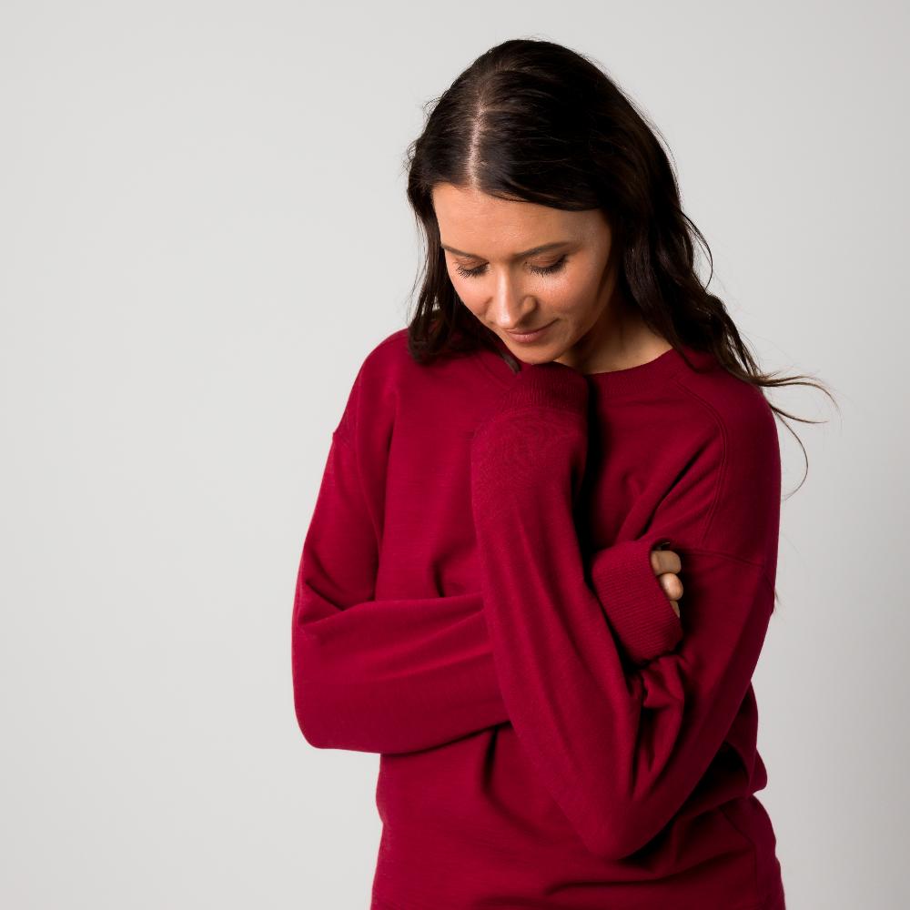 The Sleep Store Merino Tencel Fleece - Women's Crew Jumper