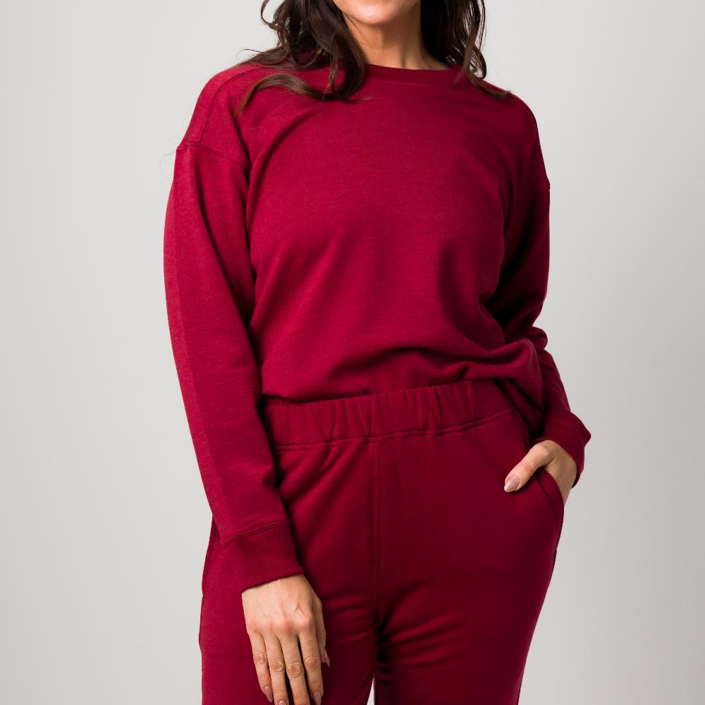 The Sleep Store Merino Tencel Fleece - Women's Crew Jumper