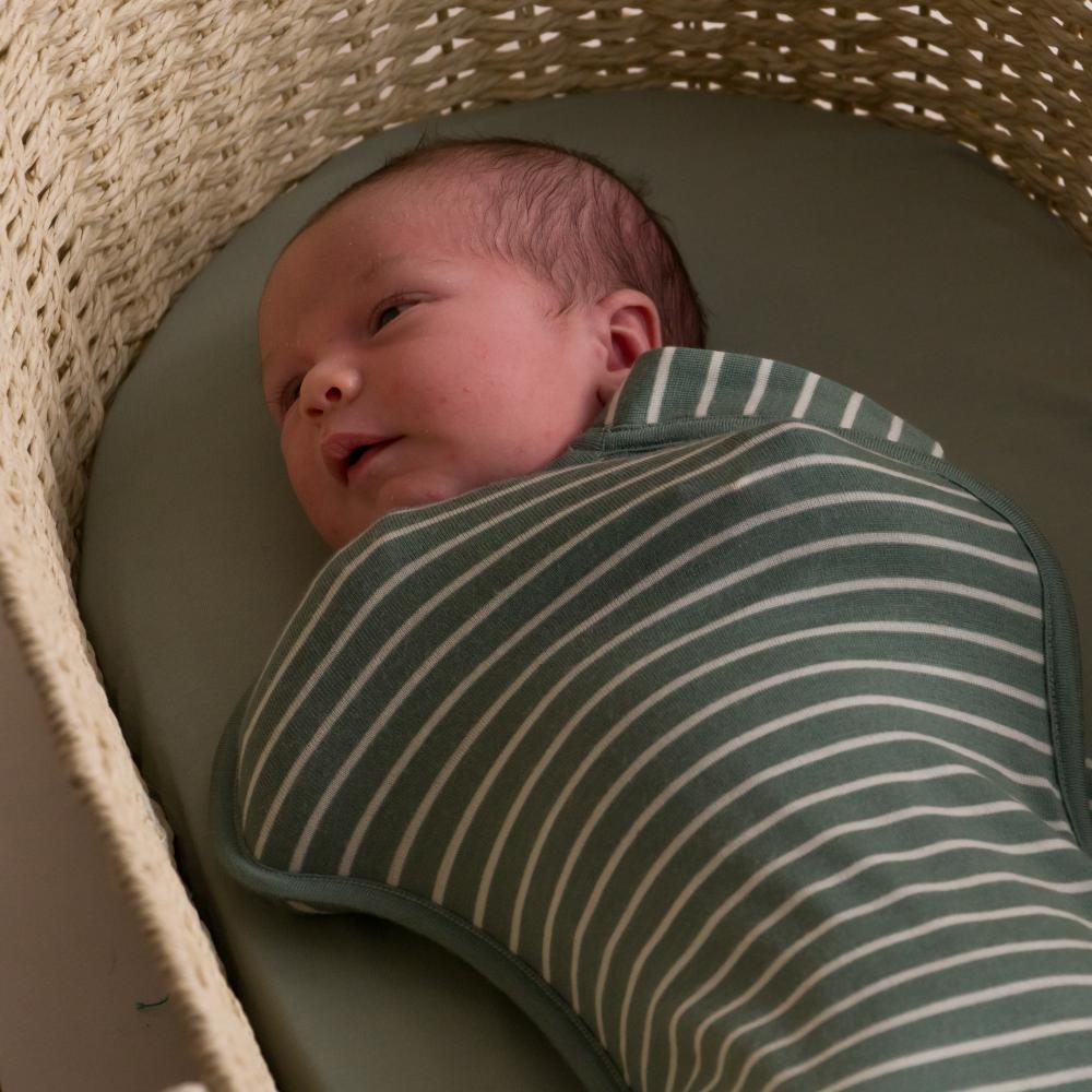 The Sleep Store Jersey New Zealand Merino Wool Fitted Zip Swaddle