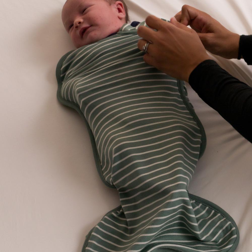 The Sleep Store Jersey New Zealand Merino Wool Fitted Zip Swaddle