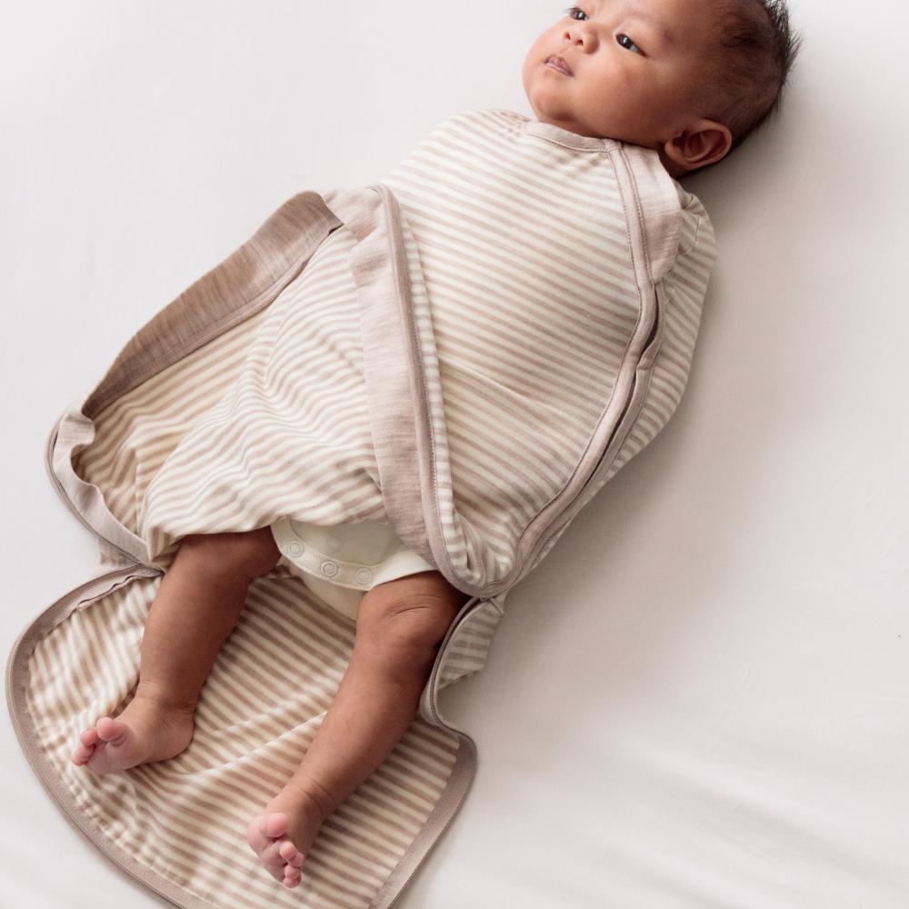 The Sleep Store Jersey New Zealand Merino Wool Fitted Zip Swaddle