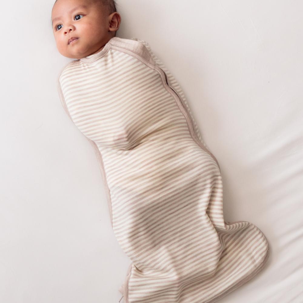 The Sleep Store Jersey New Zealand Merino Wool Fitted Zip Swaddle