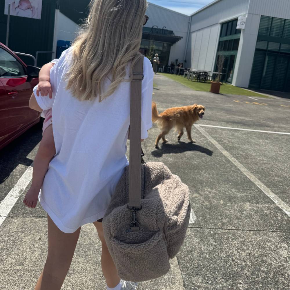 Finnson FREYA Eco Teddy Nappy Bag with Stroller Clips