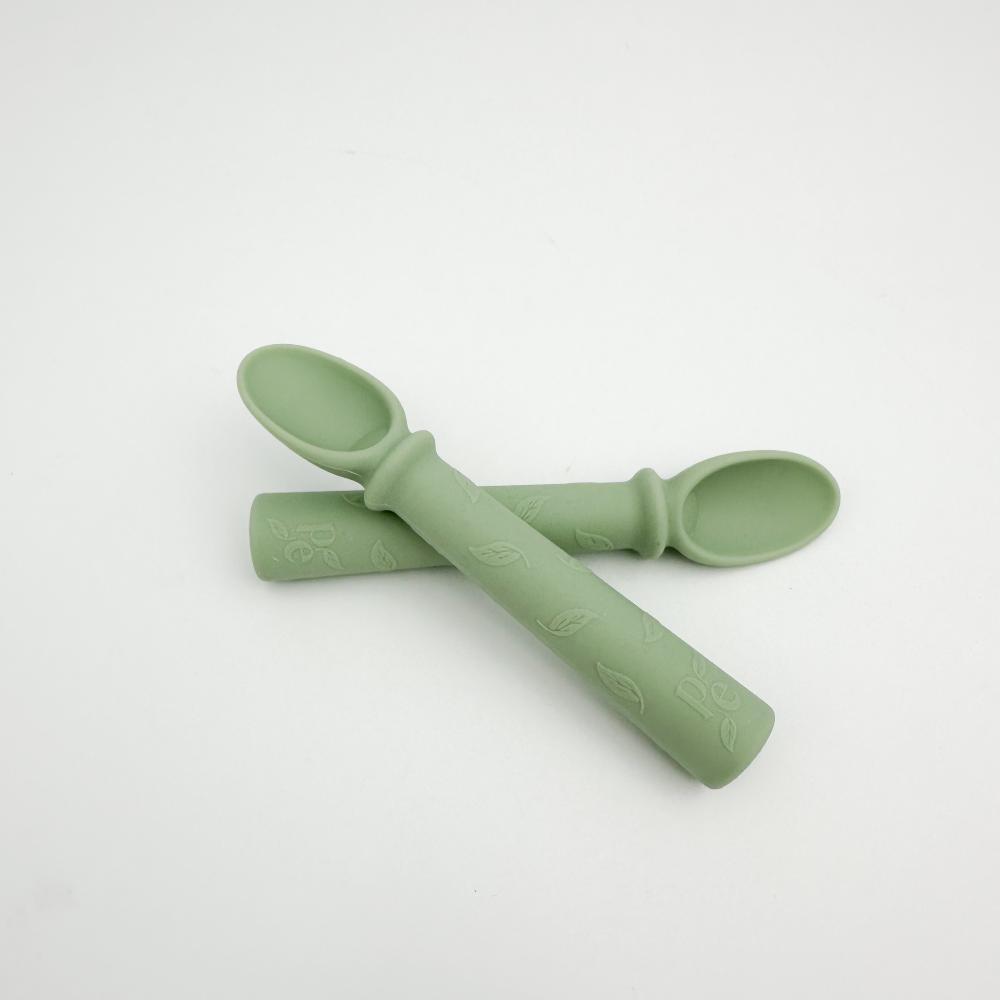 Petite Eats Silicone Baby Spoons 2pk