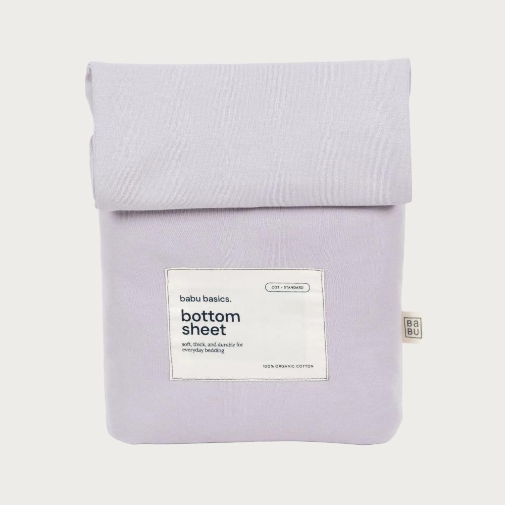 Babu Basics Organic Cotton Cot Fitted Sheet - 70 x 135cm