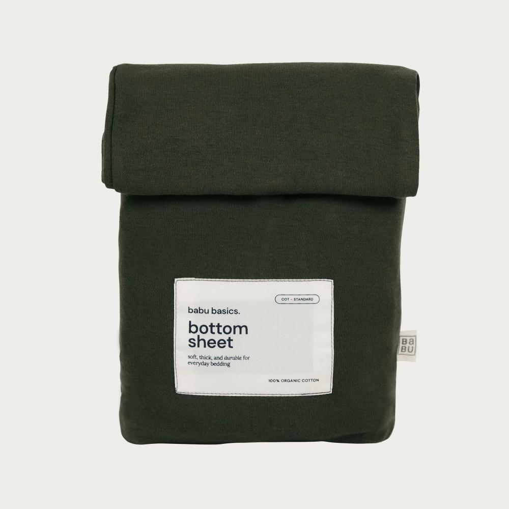 Babu Basics Organic Cotton Cot Fitted Sheet - 70 x 135cm