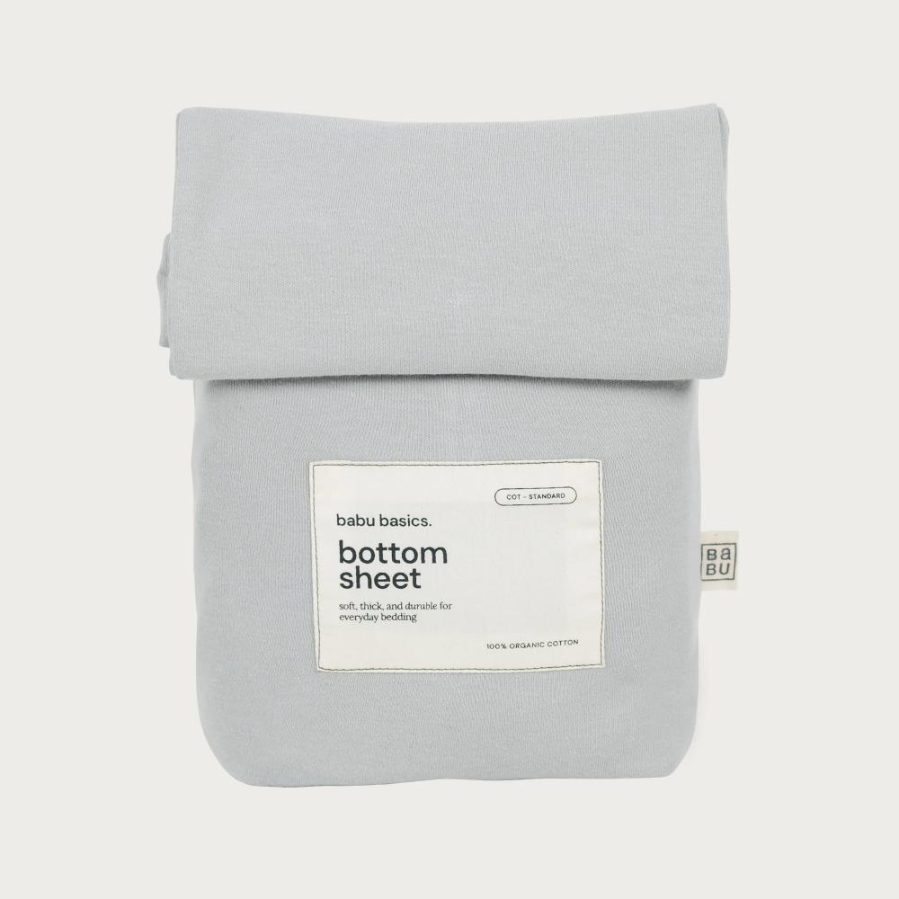 Babu Basics Organic Cotton Cot Fitted Sheet - 70 x 135cm