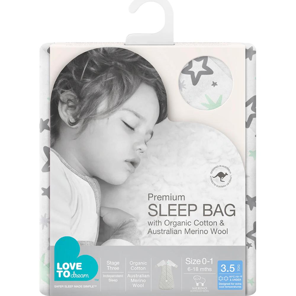 Love to Dream 3.5 tog Organic Cotton/Merino Sleep Bag