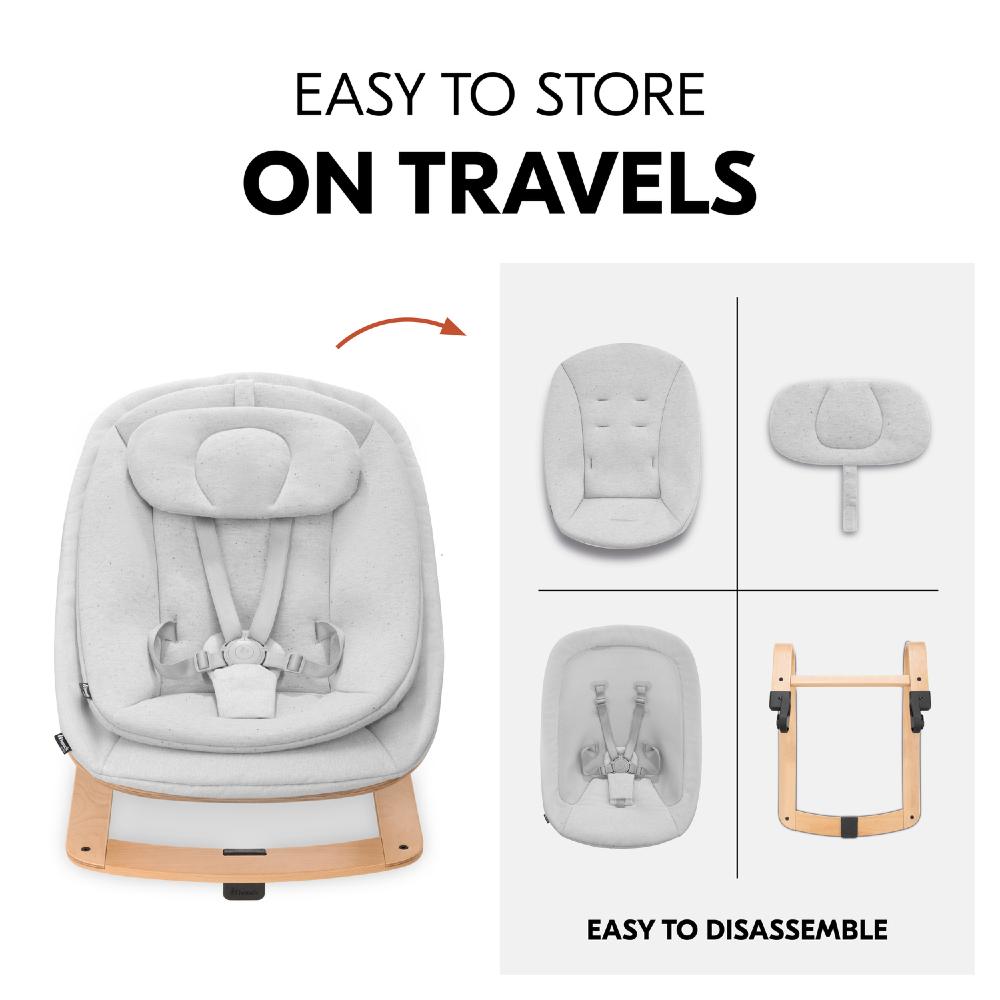 Hauck Highchair 3-in-1 Wooden Bouncer Eco