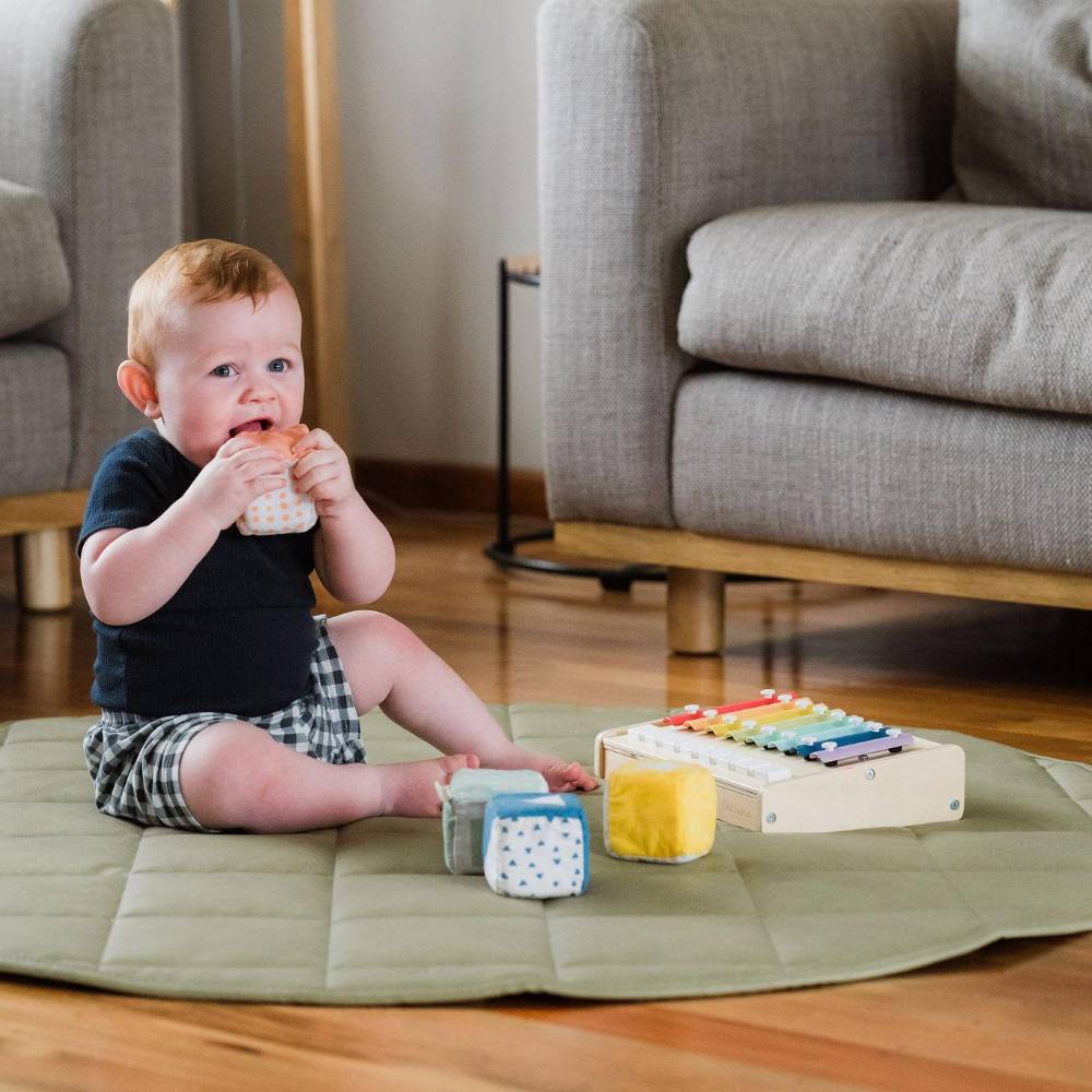 Ease.Baby Quilted Vegan Leather Play Mat 120cm