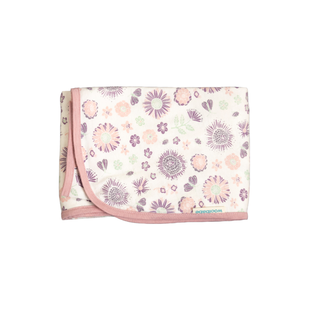 Woolbabe Merino/Organic Cotton Swaddle / Blanket - Vintage