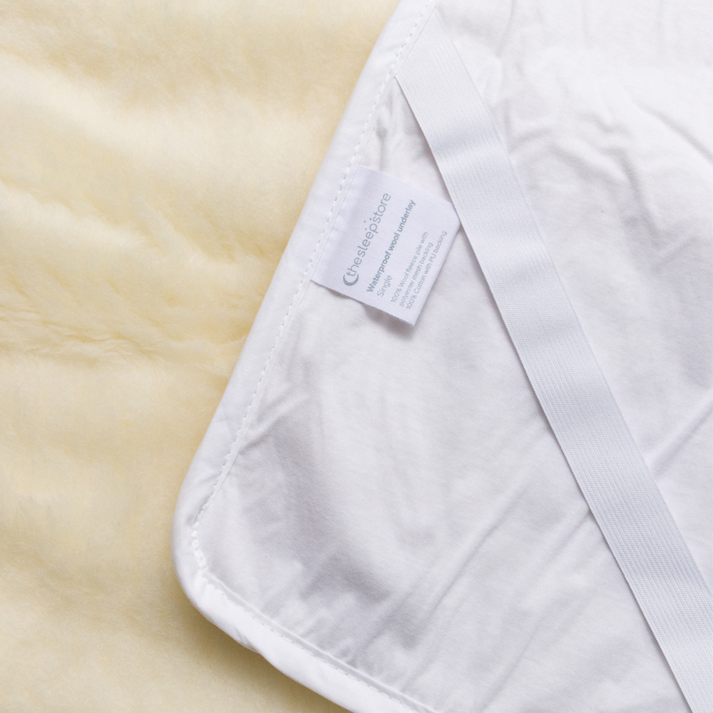 The Sleep Store Waterproof Wool Underlay Washable - Bed Size