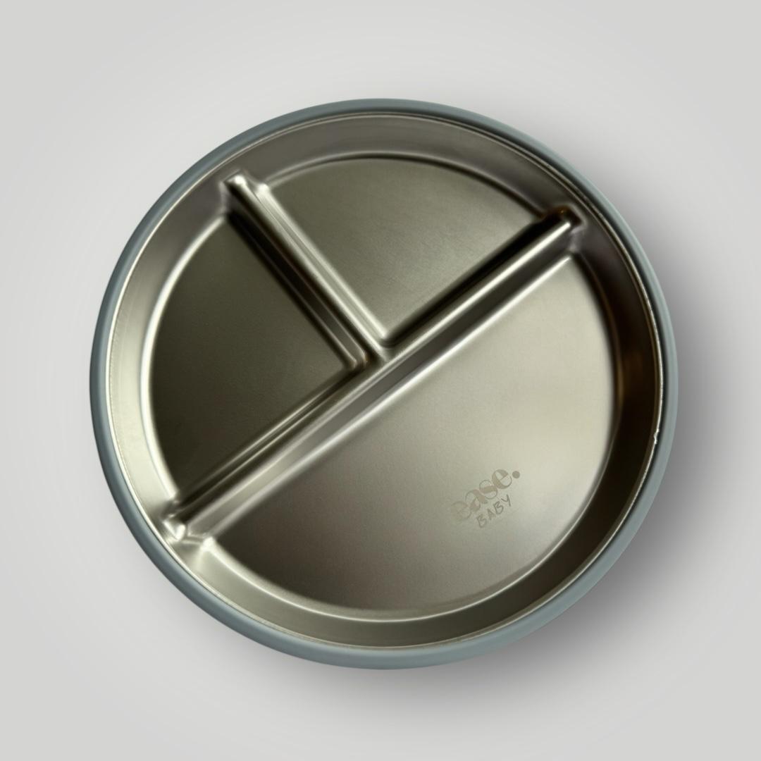 Ease.Baby Stainless Steel Grip Ease Divided Toddler Plate