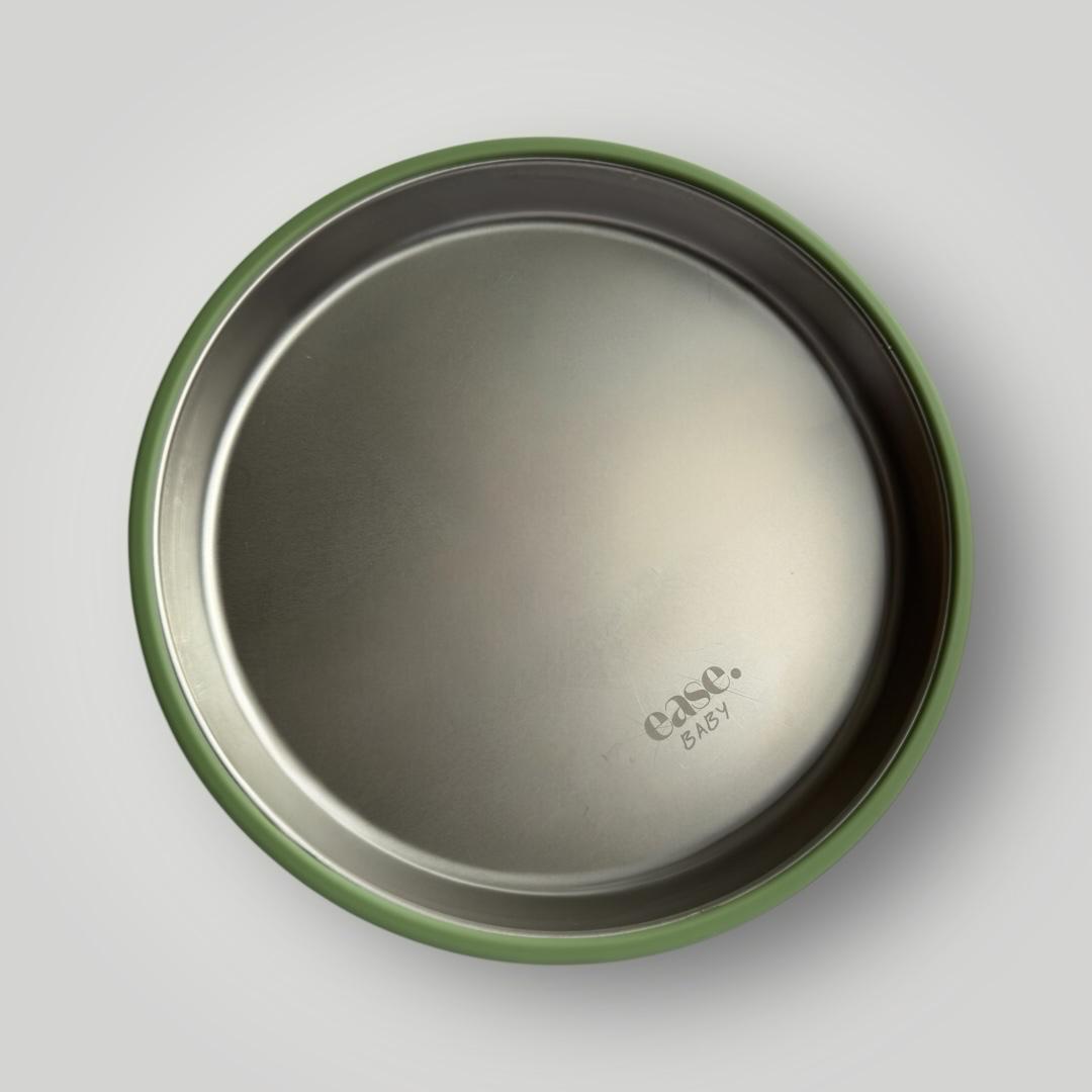 Ease.Baby Stainless Steel Grip Ease Flat Toddler Plate