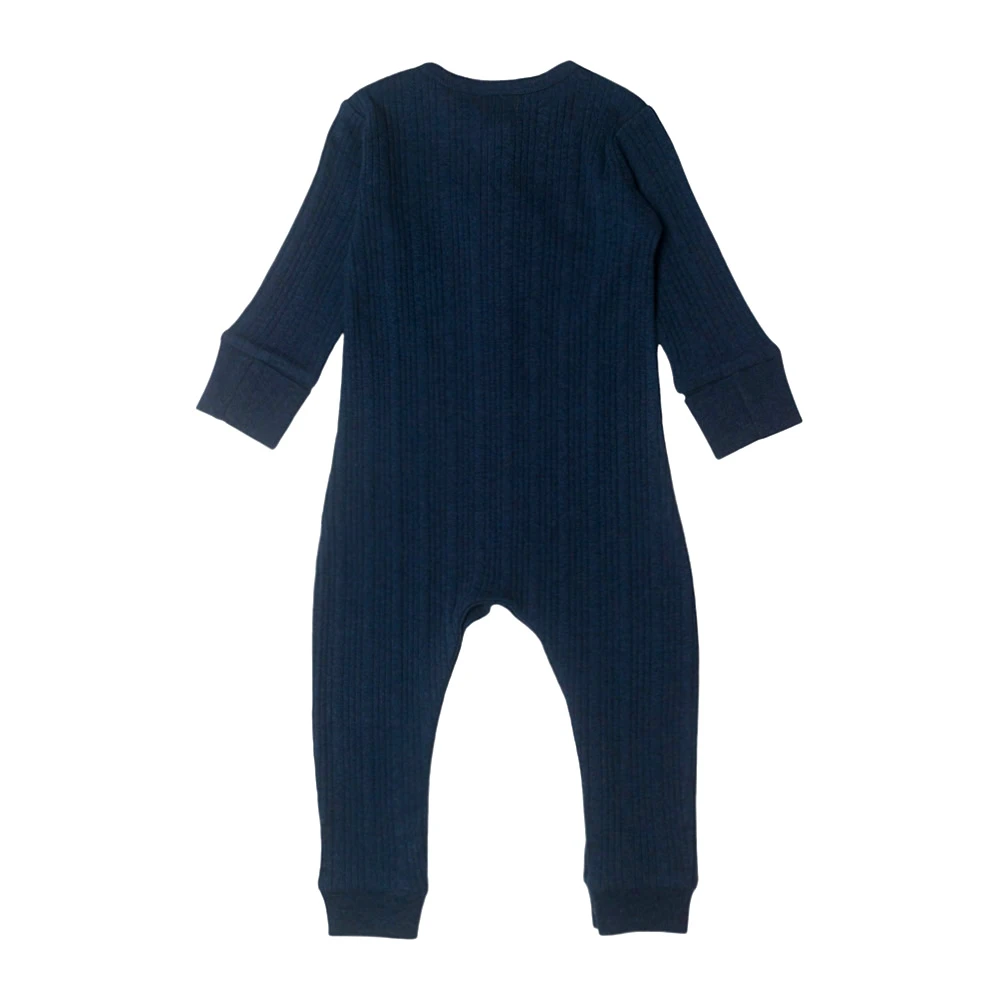 Woolbabe Organic Cotton/Merino Toddler Henley Suit - Clearance