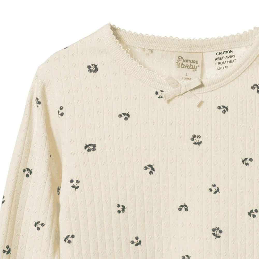 Nature Baby Cotton Pointelle Long Sleeve Pyjama Set