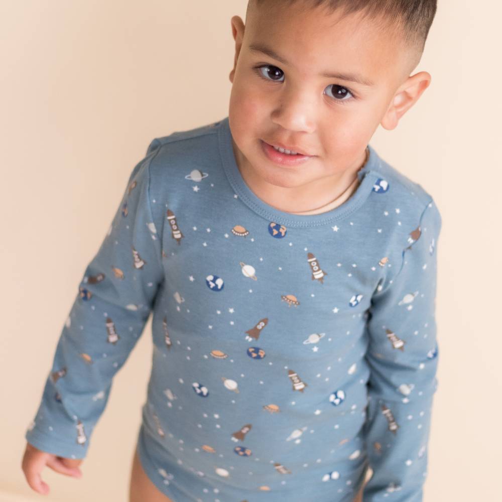 The Sleep Store Organic Cotton Long Sleeve Bodysuit - Clearance