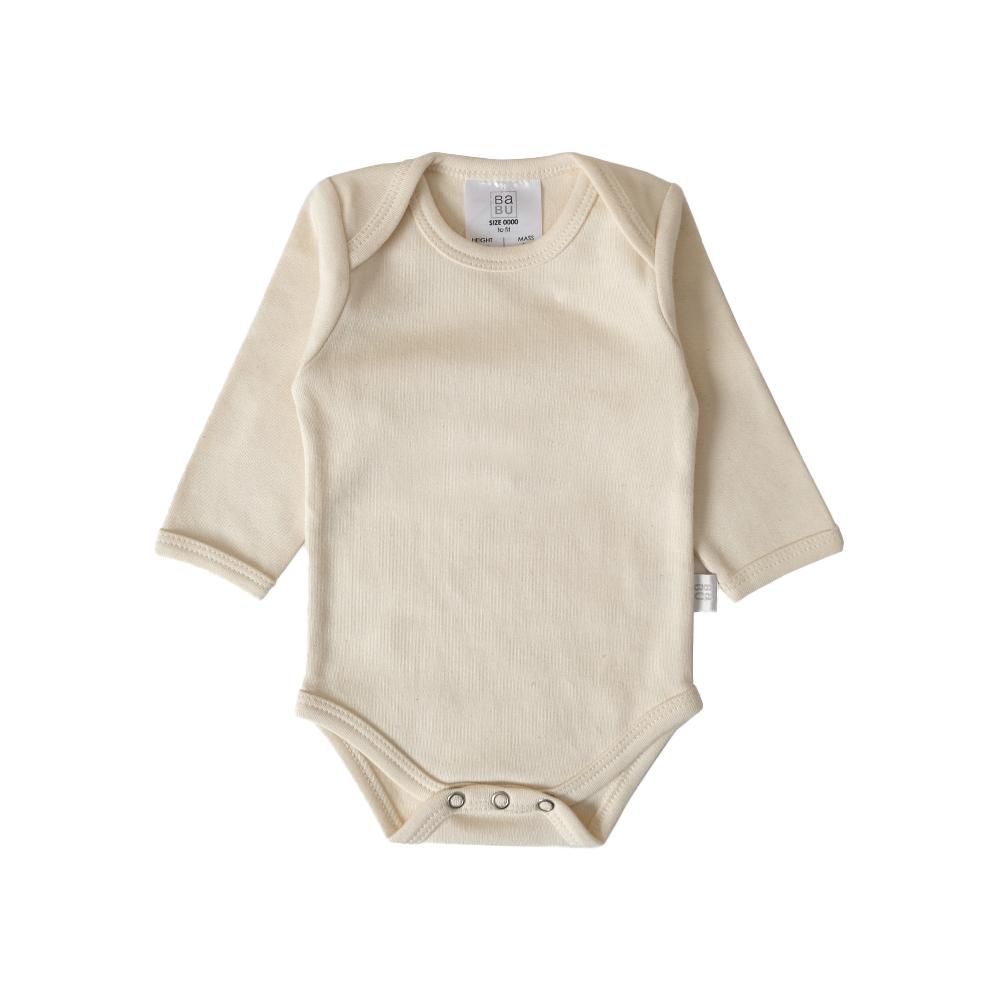 Babu Organic Cotton Long Sleeve Bodysuit - Clearance