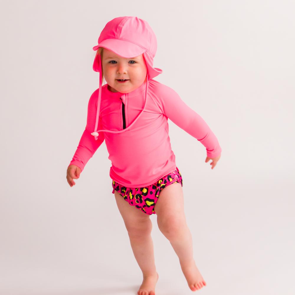 Neon by Nestling Brushed Zip Rashie