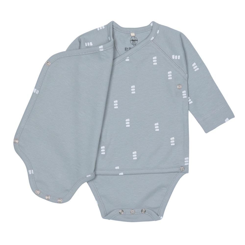 Lassig Organic Cotton Long Sleeve Kimono Bodysuit