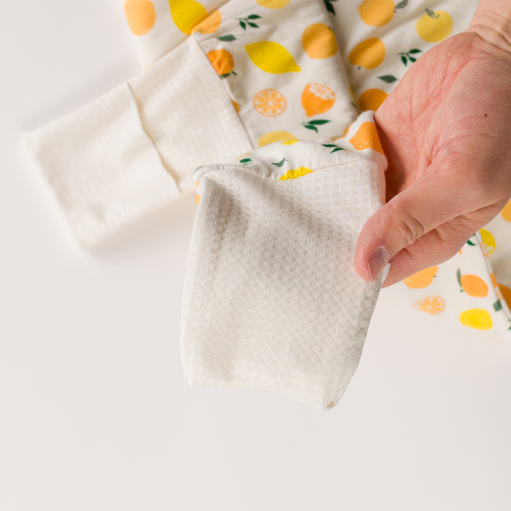 Sleeping Suit with foldover feet.