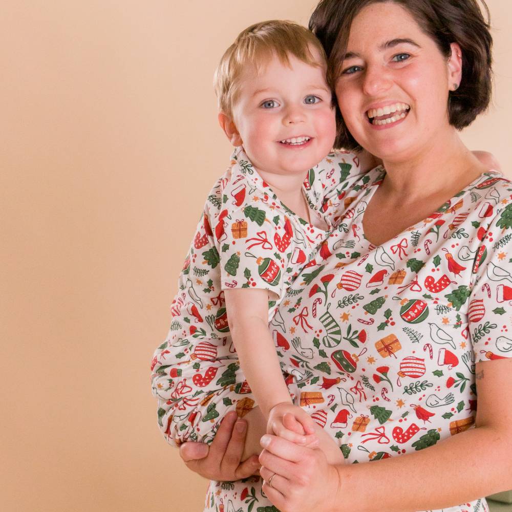 The Sleep Store 'Christmas Collection' Adult Scoop Neck PJ Top