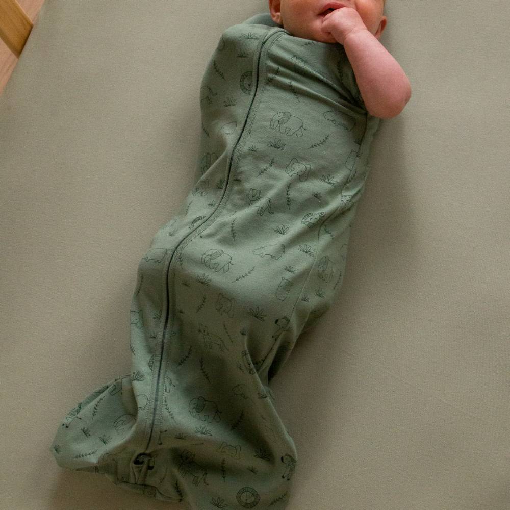 The Sleep Store Organic Cotton 0.2 tog Swaddle Sleep Bag